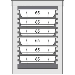 Stalgast Thermobox Frontlader für 6X Gn 11 (65mm)
