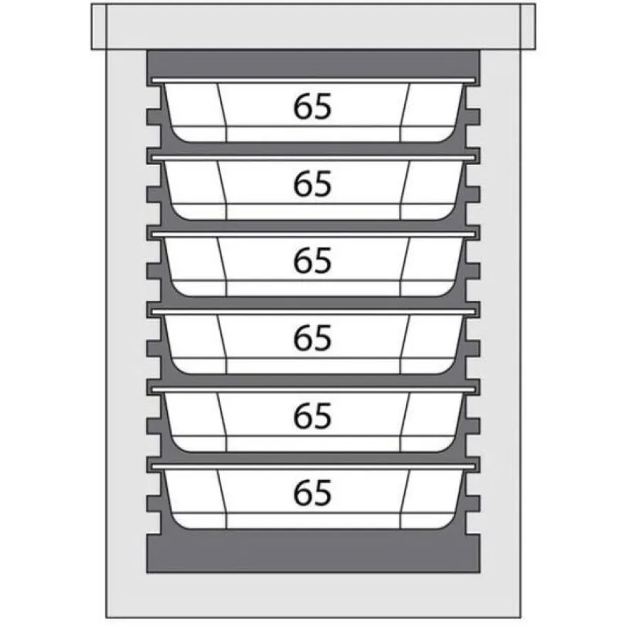 Stalgast Thermobox Frontlader für 6X Gn 11 (65mm)