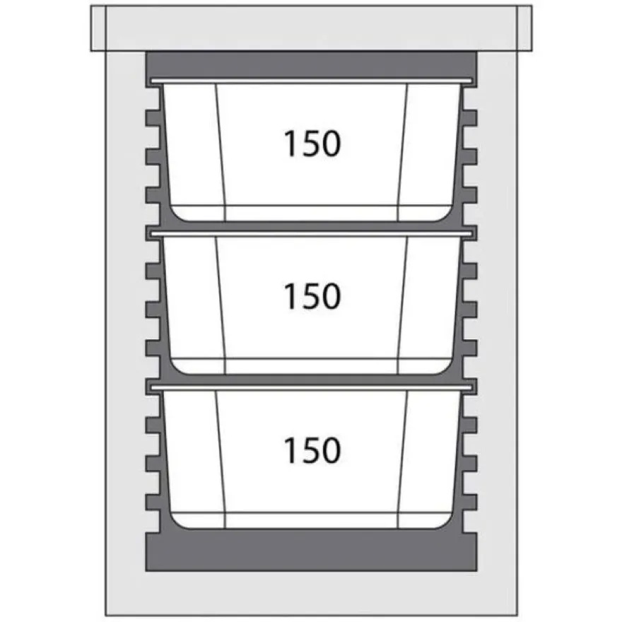 Stalgast Thermobox Frontlader für 6X Gn 11 (65mm)