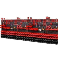 Stapelboxen Wandregal Box Sichtlagerkästen Schüttenregal Lagersystem 62 Boxen