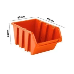 Stapelboxen Wandregal Box Sichtlagerkästen Schüttenregal Lagersystem 82 Boxen
