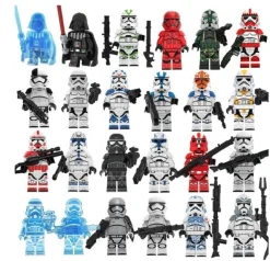 24 Star Wars-Baustein-Minifiguren, Luke Darth Vader, Jedi-Meister, Montagespielzeug
