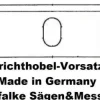 2 Stück Hobelmesser Metabo Abrichthobel-Vorsatz BH2 162x22x3mm HSS