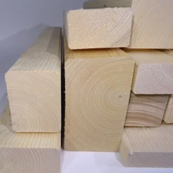 3 Stück Konstruktionsvollholz KVH Fichte 60x100mm 2,00m Carport Zaun Kantholz