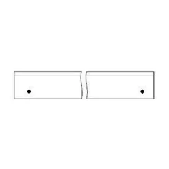 6 Stück Leitz Hobelmesser HSS 130x30x3mm mit 2 Gewinde HSS