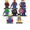 8 Stück Marvel Avengers Super Hero Comic Minifiguren Dc Minifigur Geschenk
