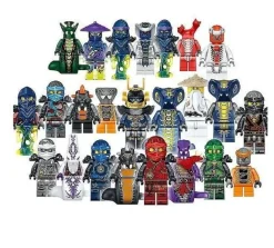 24 Stück Mini Ninjago Bausteine Spielzeug Kinder Minifiguren Set