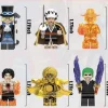 8 Stück One Piece Minifiguren Bausteine ??Sammlerstück Anime Actionfiguren