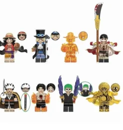 8 Stück One Piece Minifiguren Bausteine ??Sammlerstück Anime Actionfiguren