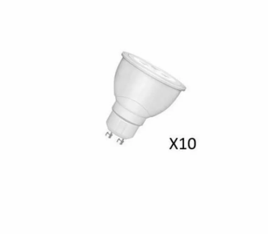 10 Stück Osram LED GU10 3W(35W) 827 230lm 36G 15000 Stunden EEK = A