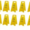 10 Stück Warnschild-Vorsicht Rutschgefahr-Vorsicht Glatt-Warnaufsteller Schild
