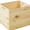 4 Stück Weinkiste Natur passend für Ikea Kallax und Expeditregale Holzkiste Regalk