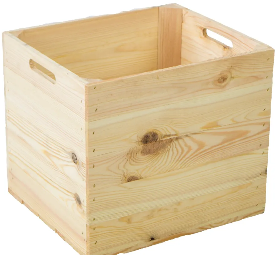 4 Stück Weinkiste Natur passend für Ikea Kallax und Expeditregale Holzkiste Regalk