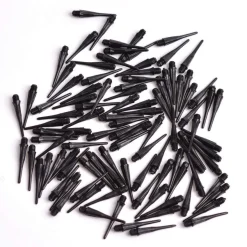 500 Stück WIN. MAX Dartspitzen 2BA Schwarz Plastik softdart Spitzen
