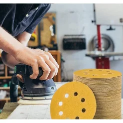 Stebruam 125mm Schleifpapier Klett Set, 50 Stück Mix Körnung für