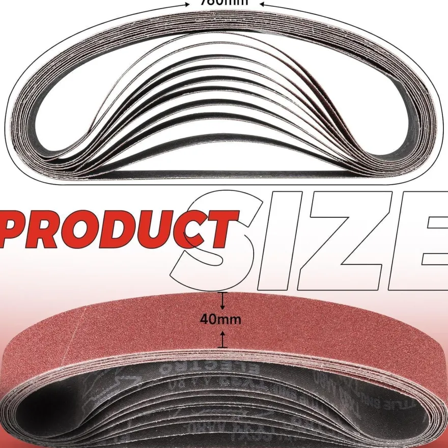 Stebruam Schleifband 40x760 mm, Körnung 150, 12 Stück