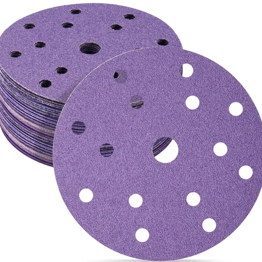 Stebruam 30tlg Keramik Schleifpapier 150mm Klett, 15 Loch, Körnung 60-600 für