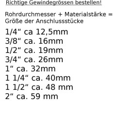 Steckfittings DVGW