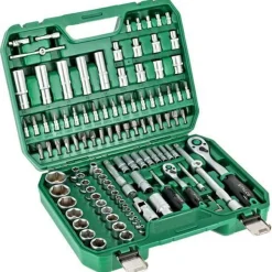 Steckschlüsselsatz 1/2? 1/4? BMC Koffer 110 Teile Ratsche 90T Steckschlüssel STALCO
