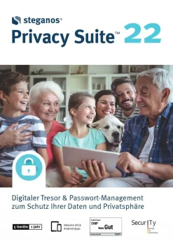 Steganos Privacy Suite 22 fï¿½r 5 Gerï¿½te - Laufzeit 1 Jahr - Datentresor - ESD