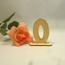 stehende Zahl mit Fuß Holzzahl 80 mm Tischdekoration ab 1. Geburtstag DIY