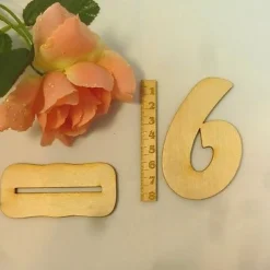 stehende Zahl mit Fuß Holzzahl 80 mm Tischdekoration ab 1. Geburtstag DIY