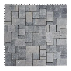 Steinfliese HWC-K70, Bodenfliese Steckfliese Naturstein, 11x je 30x30cm = 1m²