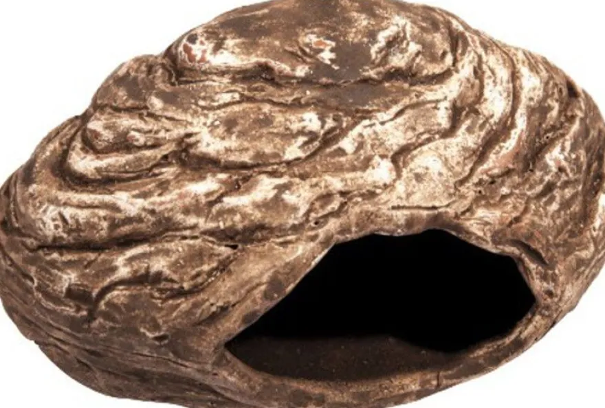 Steinhöhle 14cm Krebshöhle Barschhöhle in Retrooptik - Aquarium Deko TOP