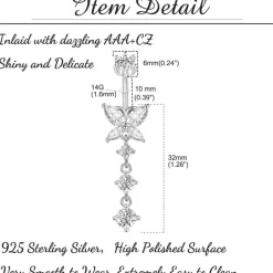 925 Sterling Silber Bauchnabelpiercing 10mm mit Anhänger Piercing 14G