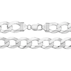925 Sterling Silber Herren - Armband - 21.6cm, 45 Gramm
