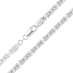 925 Sterling Silber Herren - Byzantinisch Armband - 20.3cm, 37 Gramm