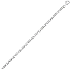 925 Sterling Silber 5mm Herren - Kette mit Zirkonia - 71.1, 76.2, 81.3cm