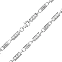 925 Sterling Silber 6mm Herren - Kette - 76.2, 81.3, 86.4cm