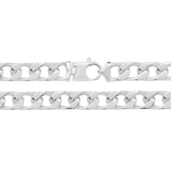 925 Sterling Silber 11mm Herren - Panzer Kette - 55.9, 61, 66cm
