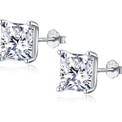 925 Sterling Silber Zirkonia Ohrstecker Set Damen Herren Mädchen 5mm