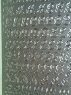 Stickerbogen Buchstaben Alphabet ABC ---Auswahl---