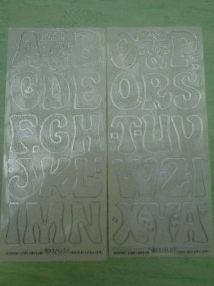 Stickerbogen Buchstaben Alphabet ABC ---Auswahl---