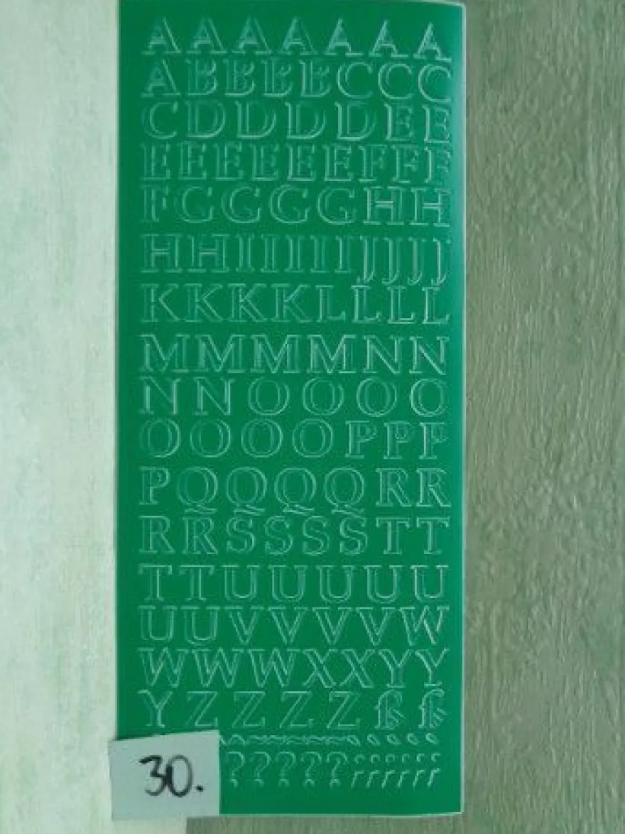 Stickerbogen Buchstaben Alphabet ABC ---Auswahl---