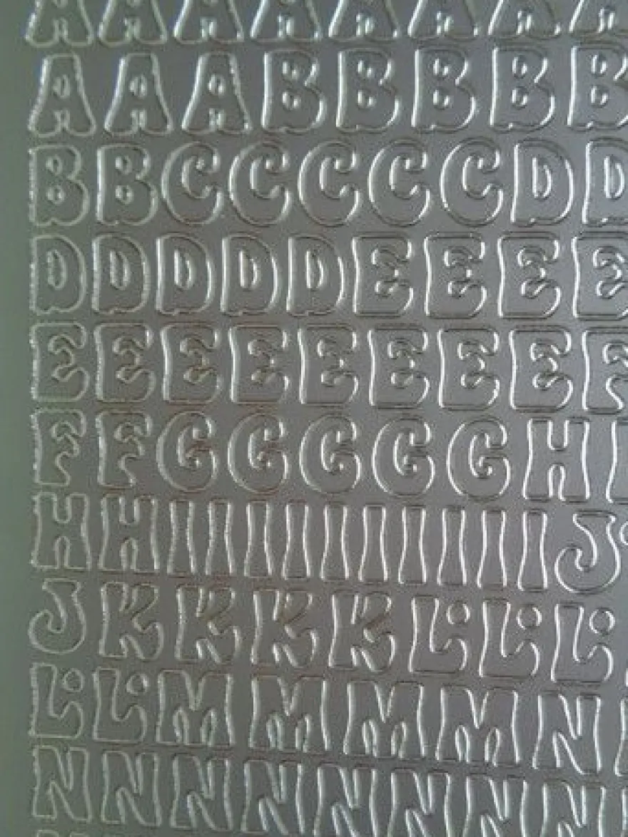 Stickerbogen Buchstaben Alphabet ABC ---Auswahl---