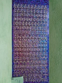 Stickerbogen Buchstaben Alphabet ABC ---Auswahl---