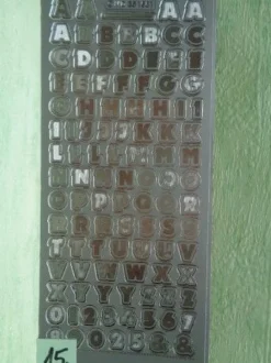 Stickerbogen Buchstaben Alphabet ABC ---Auswahl---