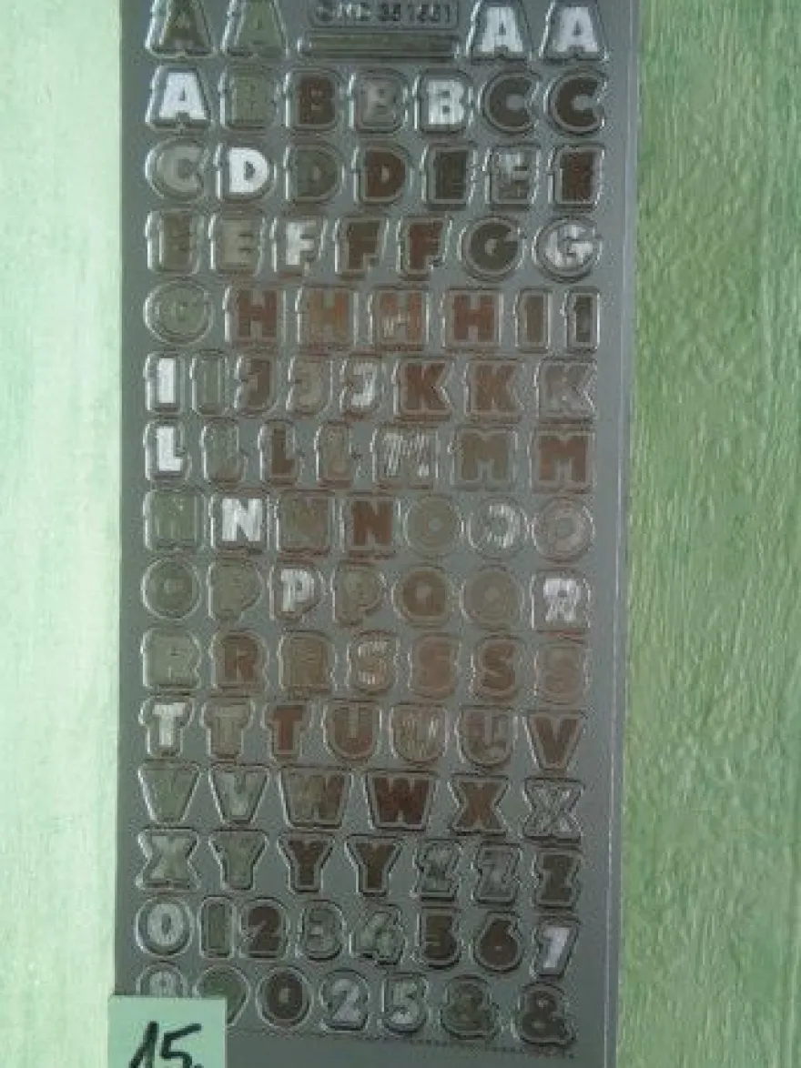 Stickerbogen Buchstaben Alphabet ABC ---Auswahl---