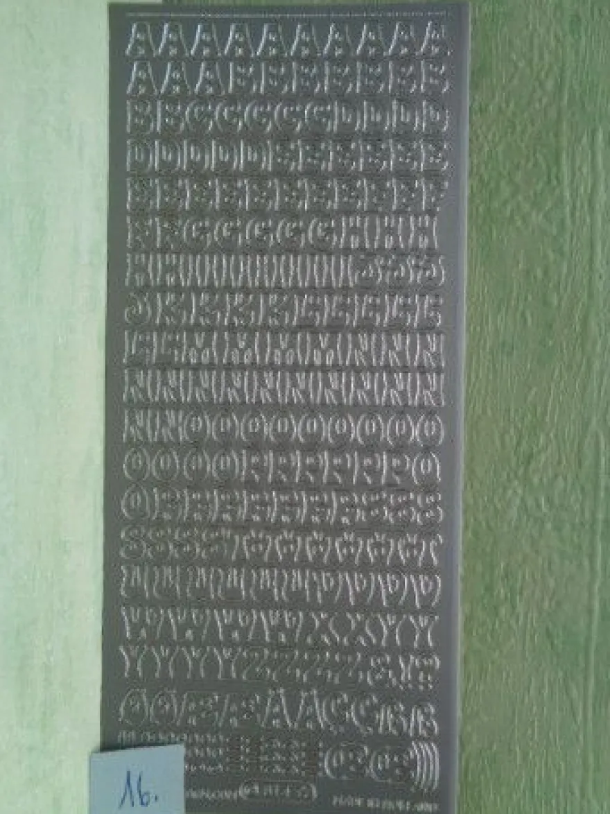Stickerbogen Buchstaben Alphabet ABC ---Auswahl---