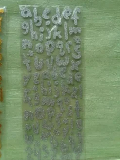 Stickerbogen Buchstaben Alphabet ABC ---Auswahl---
