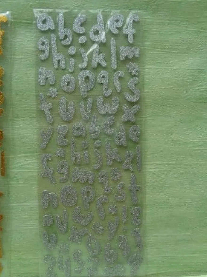 Stickerbogen Buchstaben Alphabet ABC ---Auswahl---