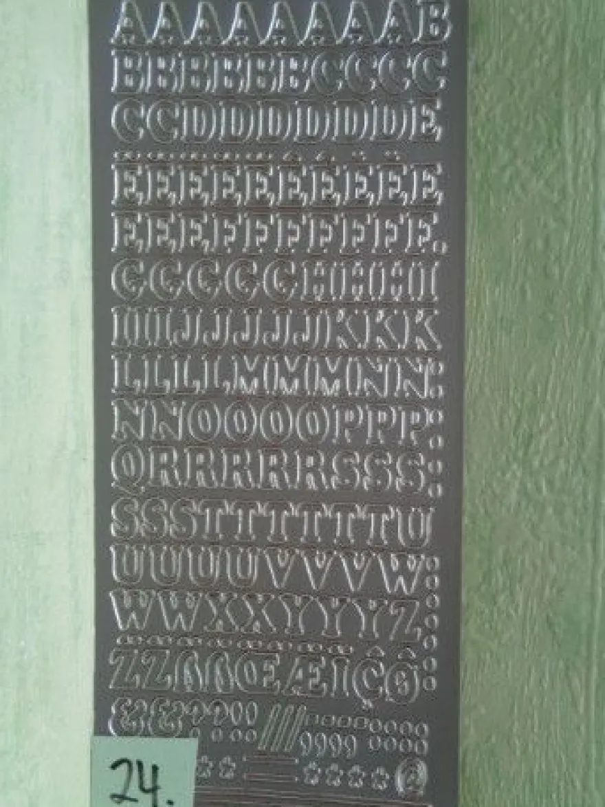 Stickerbogen Buchstaben Alphabet ABC ---Auswahl---