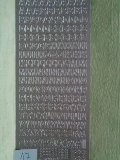 Stickerbogen Buchstaben Alphabet ABC ---Auswahl---