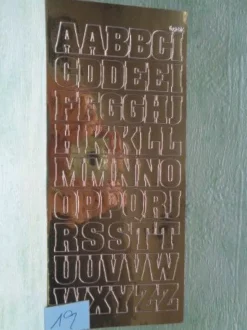 Stickerbogen Buchstaben Alphabet ABC ---Auswahl---