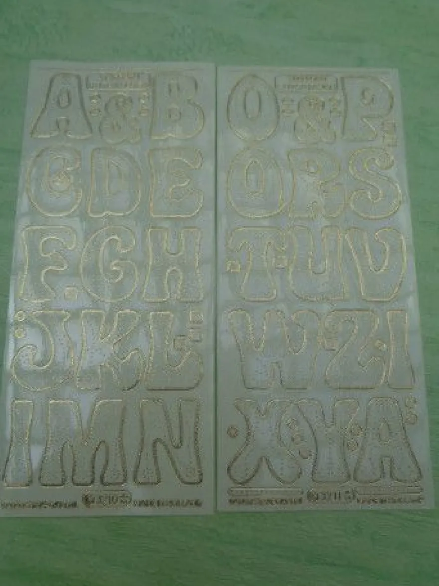 Stickerbogen Buchstaben Alphabet ABC ---Auswahl---