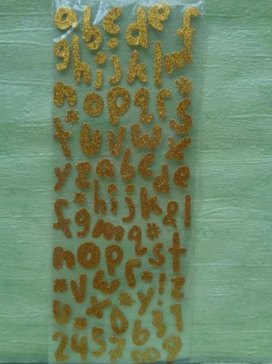 Stickerbogen Buchstaben Alphabet ABC ---Auswahl---